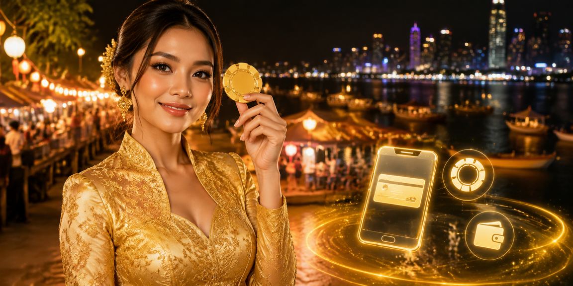 Dealer kasino berbaju kebaya menemani pemain Malaysia di meja baccarat dan blackjack langsung